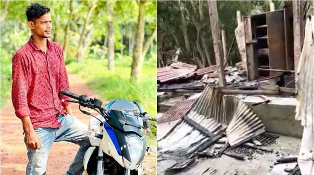 মাকে ঘরে ‘হাত-পা বেঁধে’ আগুন দিলো মাদকাসক্ত ছেলে